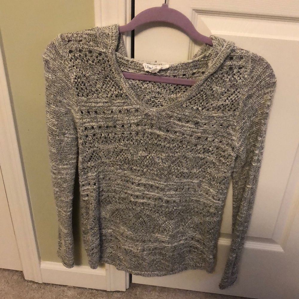 Gray hoodie sweater
